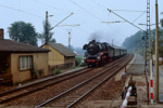 11. Juni 1988. 58 3047. Neukirchen/Pleiße. . Sachsen / Sonderzug zum offiziellen Dampflokabschied in Glauchau, von Zwickau über Nobitz, Narsdorf, Rochlitz.