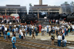 12. Juni 1988. 86 607. Glauchau. . Sachsen / 86 607 auf der Drehscheibe des Bw Glauchau.