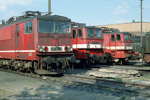 26. Mai 1990. 250 027, 242 103, 242 046. Leipzig-Engelsdorf / 