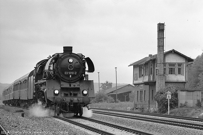03 1010. Weida. 3. Oktober 2003. Plandampf Saale-Elster.