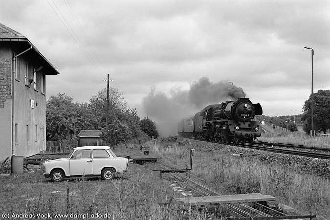41 1144. Triptis. 3. Oktober 2003. Plandampf Saale-Elster.