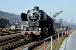50 3145 auf der Fahrt ins Bahnbetriebswerk Aue.