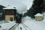 99 1746 mit RB 27826 hat den Endbahnhof Kipsdorf erreicht.