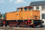 V60 583 der ABG kam im Arbeitszugdienst während der Elektrifizierung der Strecke Dresden-Neustadt - Flughafen zum Einsatz.