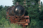 Auf dem Gelände des ehemaligen RAW Görlitz sind noch die Reste der Lokomotive 35 1074 zu entdecken.