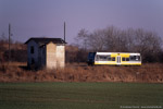 VT 3.02 der KEG auf der Fahrt von Zeitz nach Weißenfels.