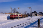 Nach dem Pech in Wurzbach hatte ich nun die Chance die V180 bis Lobenstein an der Spitze des Zuges aufzunehmen. Ich hatte es auch geschafft, wie man sieht, musste dafür allerdings die letzten Meter rennen. Durch den tiefen Schnee in eiskalter Luft hatte das zu einem ordentlichen Brennen in der Lunge geführt.